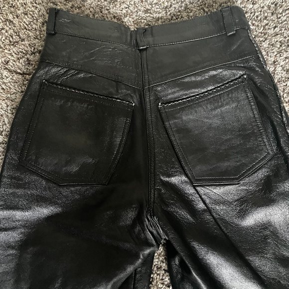 Vintage Lined Leather Pants - Picture 5 of 6